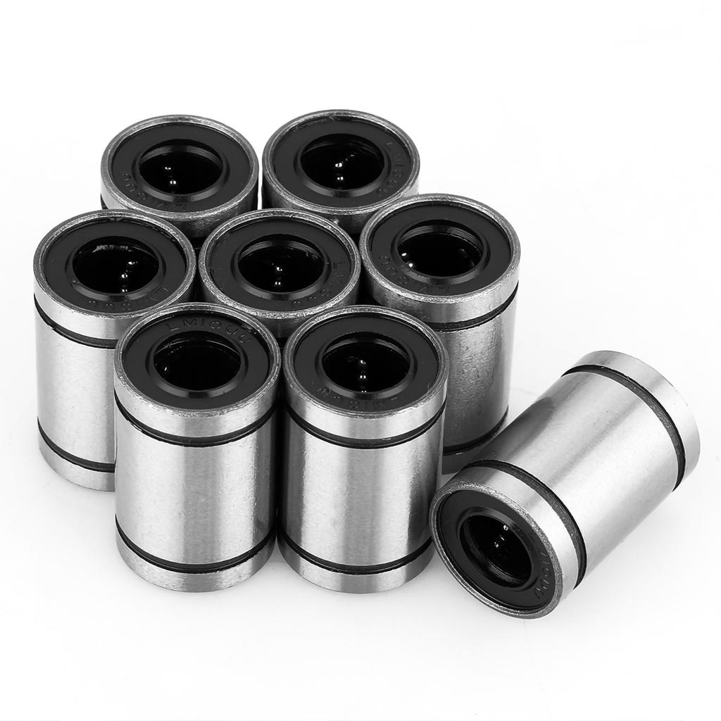 8pcs LM10UU 10mm Linear Motion Ball Bearing Bushing for 3D Printer CNC Parts