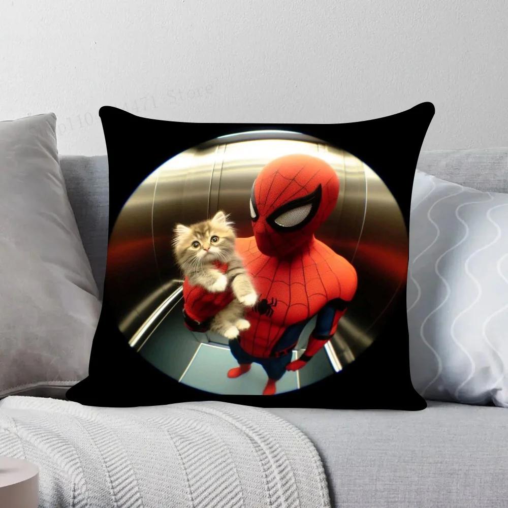 1pc Spidermans Pillow Case Square Bedroom Sofa Leisure Comfort Cushion Car Living Room Home Decoration