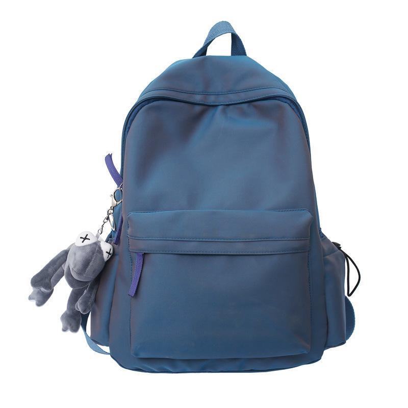 Schoolbag Versatile Backpack Fashion Travel Large Capacity Backpack Simple Texture Computer Bag Campus High Value Student School Bag