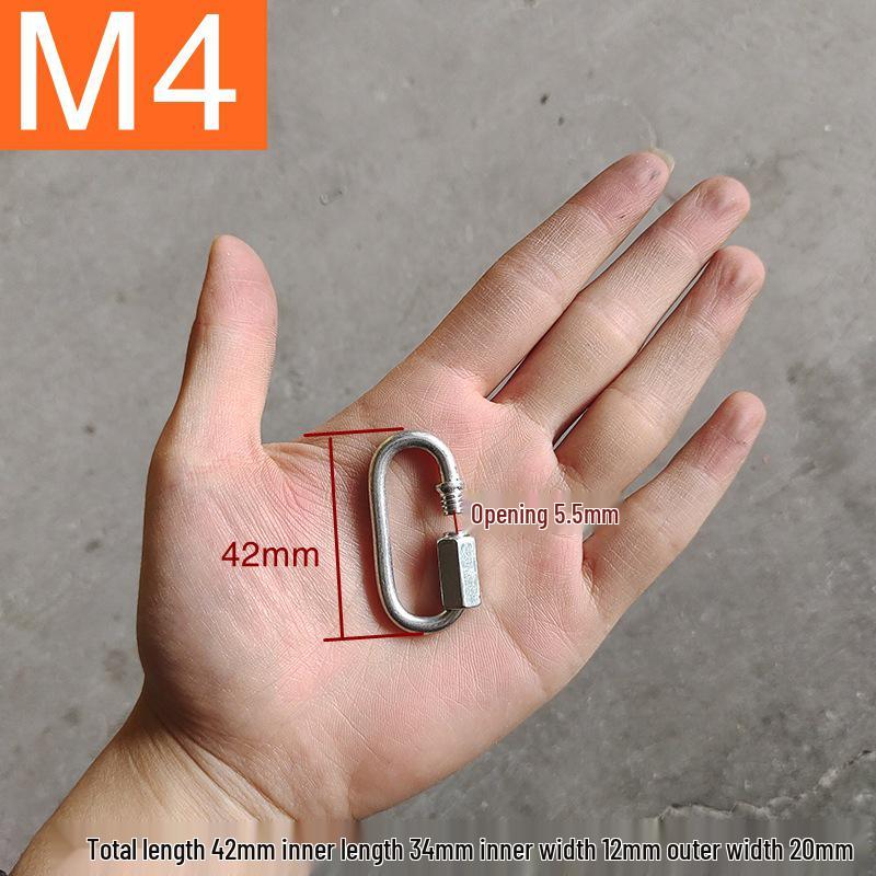 Typ 0 Rychloupínací bezpečnostní přezka pro psy a lezení - Zamykací řetěz & Přezka pro vodítko