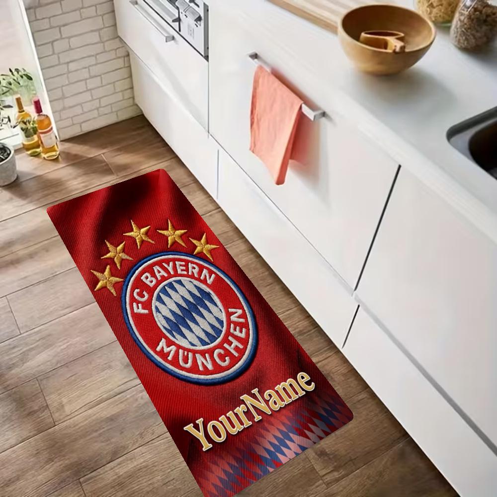 Bayern Munich Customize Your Name Kitchen Rug Runner Rug Laundry Mat Hallway Entryway The Best Gift Choice