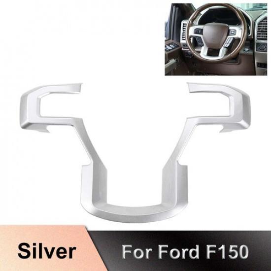 Silver Inner Steering Wheel Cover Trim For Ford F150 F250 F350 Super Duty 15+