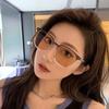 Fashion Photochromic Myopia Glasses Men Women Square Anti Blue Light Finished Prescription Eyewear Ultralights Retro Glasses