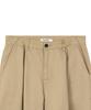 EXCONTAINER Classic One-Pleat Cotton Chino Pants (Beige)