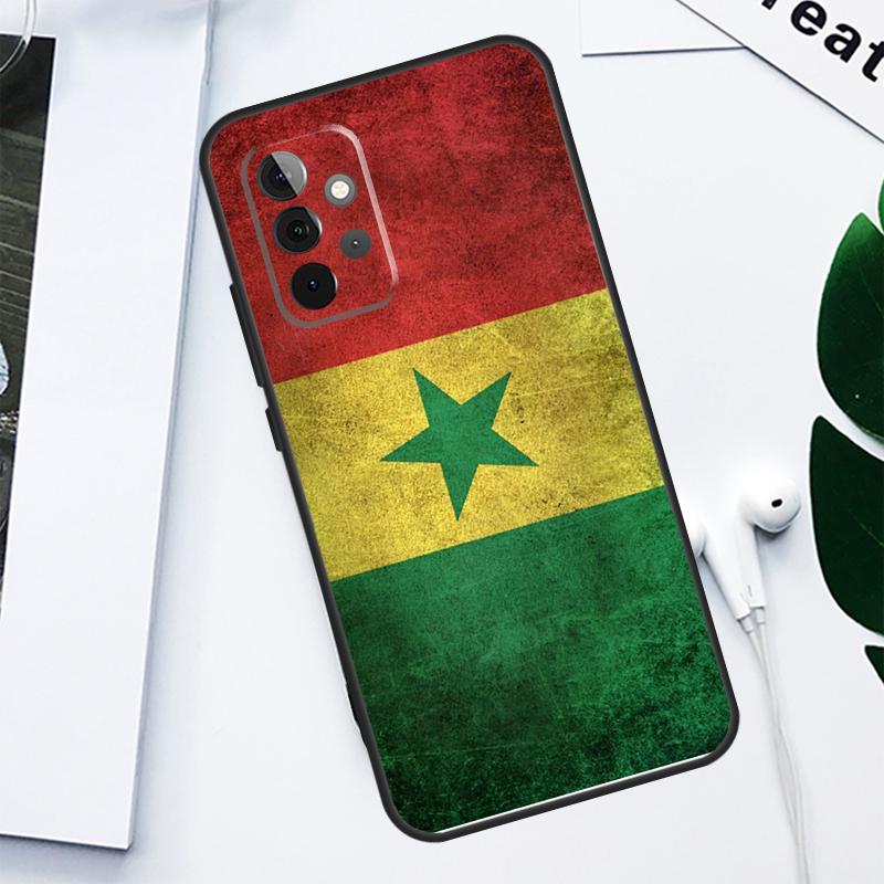 Senegal Flag For Samsung Galaxy A13 A53 A33 A54 A34 A14 A55 A35 A15 A05 A06 A16 A22 A32 A52 Phone Case