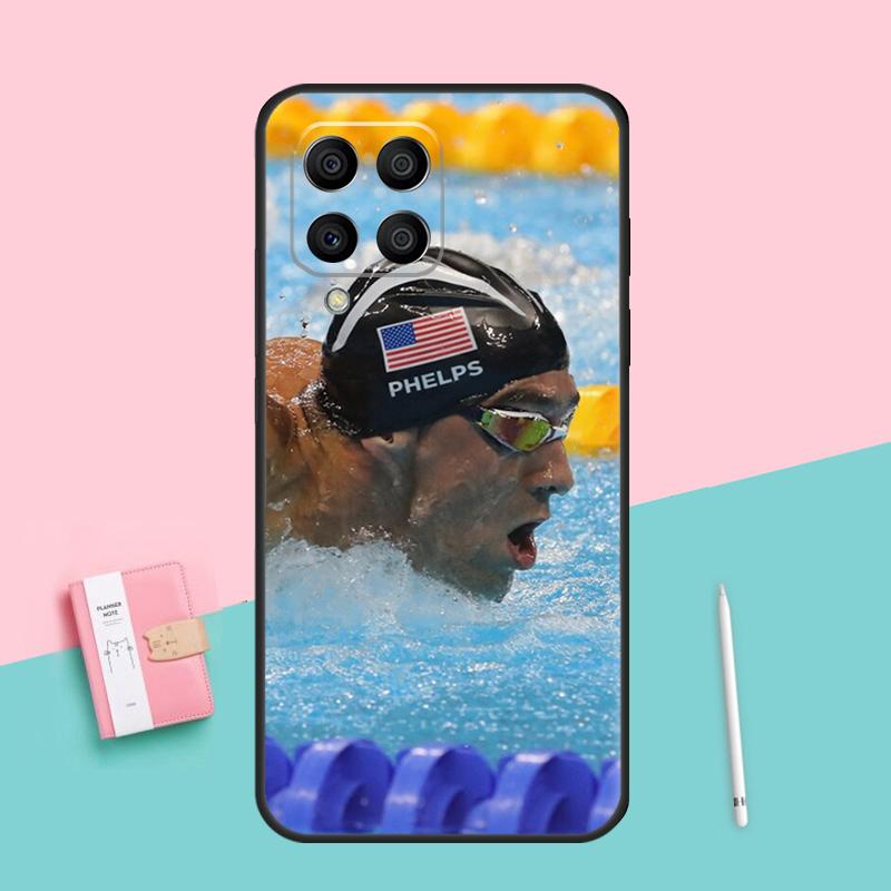 Michael Phelps Swimming For Samsung Galaxy M12 M16 M34 M11 M35 M21 M06 M33 M13 M53 M31 M55 M15 M14 M54 M32 M52 Case
