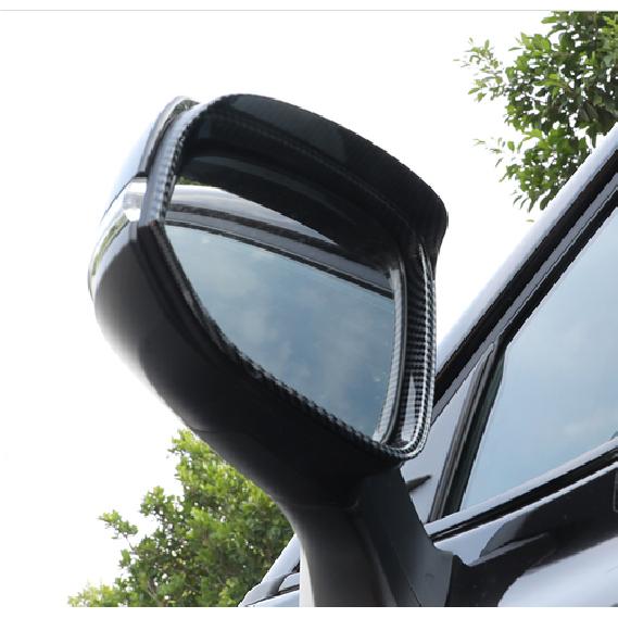 For - Toyota RAV4 Carbon Fiber Mirror Rain Eyebrow Trim