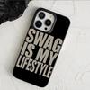Creative Letters Swag Is My Life Style Phone Case For iPhone 17 Air 16 15 14 13 12 11 PRO MAX X XR XS 16 PLUS Back Cover Funda