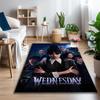 1pc Dark Wednesday Portrait Printed Chair Rug for Home Office Use, Living Room Kitchen Game Room Area Carpet