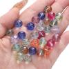 [10mm] Faceted Ball Beads Color Transparent Glass Beads Loose Spacer Beads For Jewelry Making Diy Bracelet Necklace Accessories