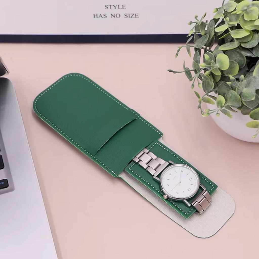 Anti-Dust Watch Bag Organizer Jewelry Storage Gift Bag Flannelette & Leather Watch Accessories Case for Watch Storage