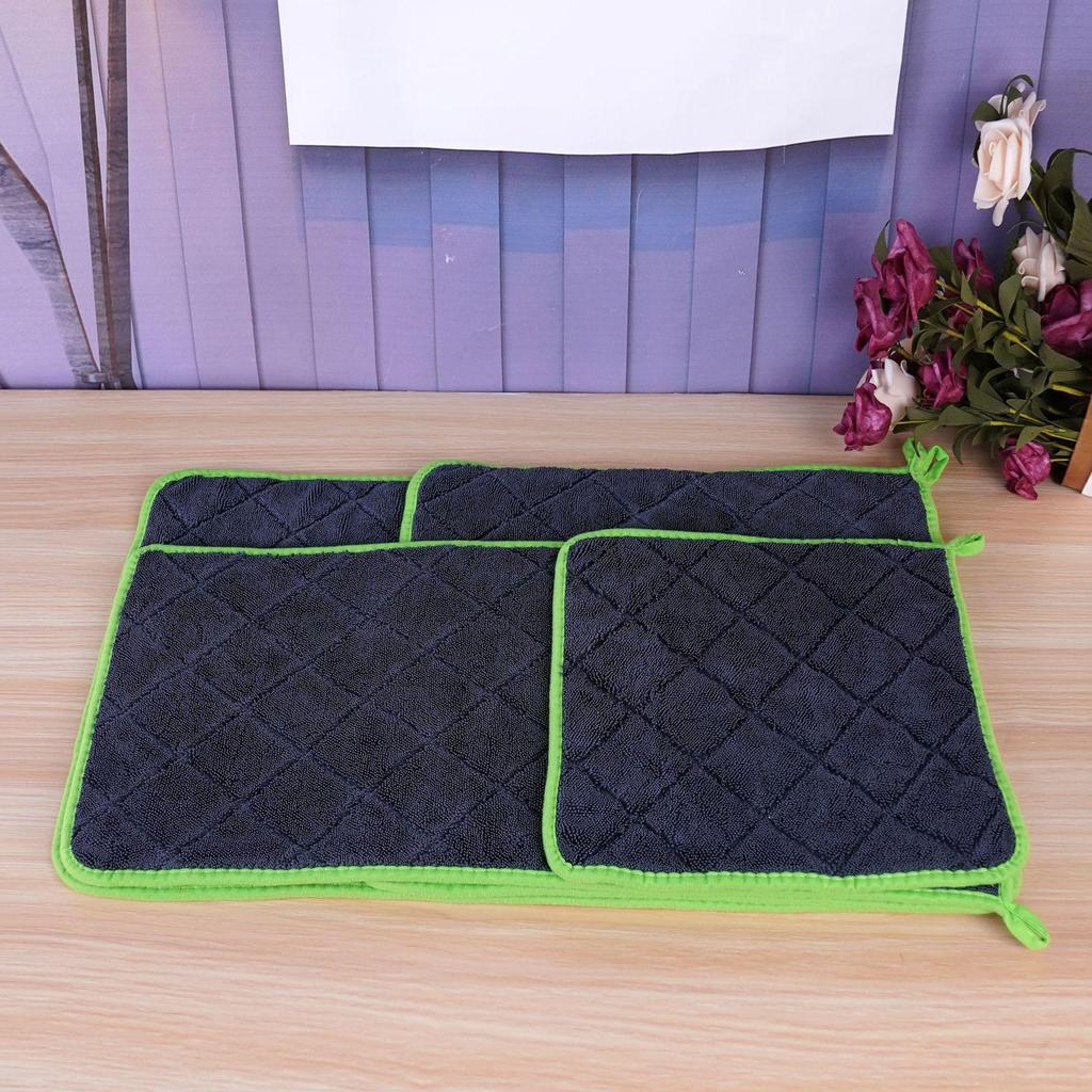 Double-Layer Absorbent Car Wash Towel - Thick, Twisted, Double-Sided Cleaning Cloth