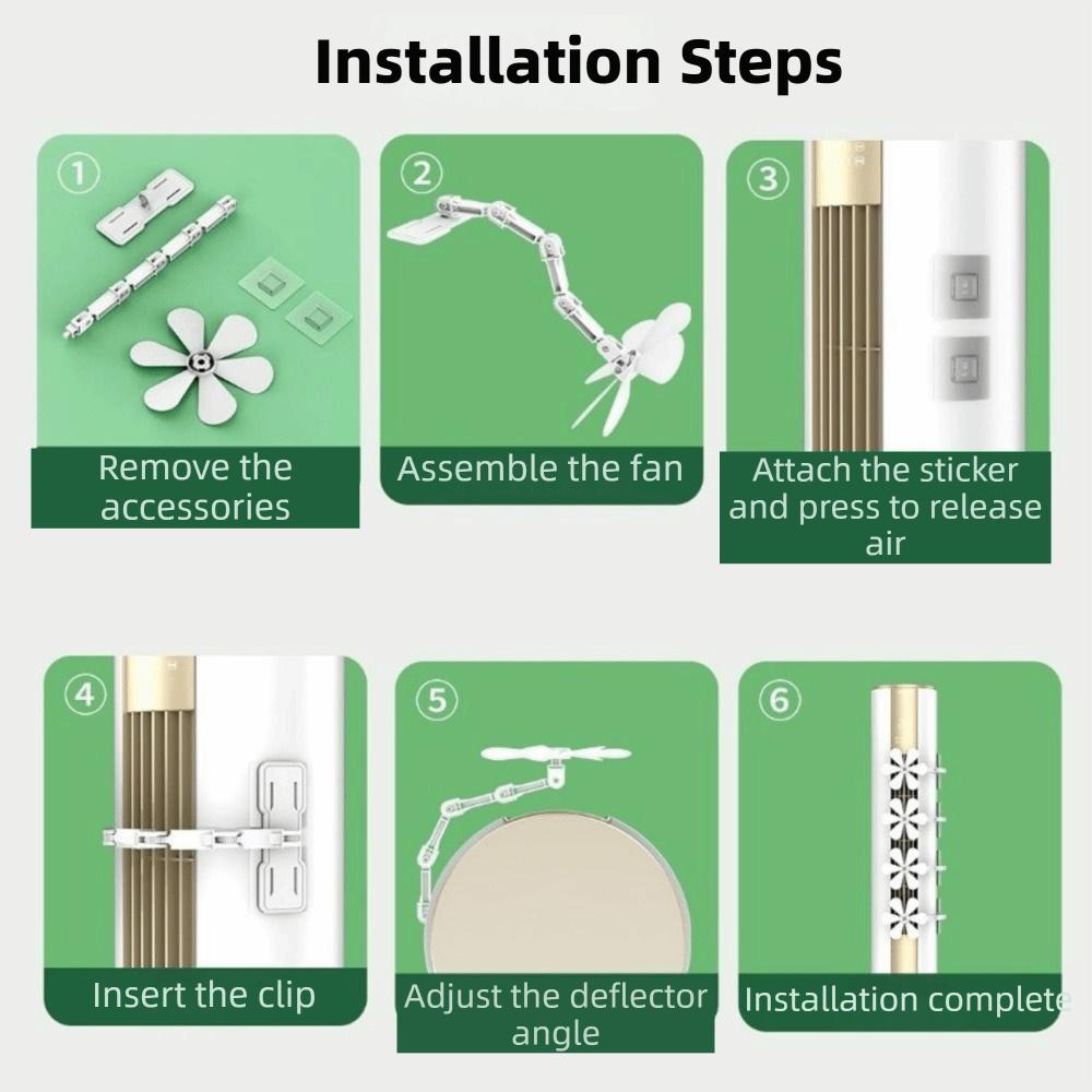 Wall Mounted Air Conditioner Windshield Windmill Shaped Air Conditioner Vent Fan  for Home