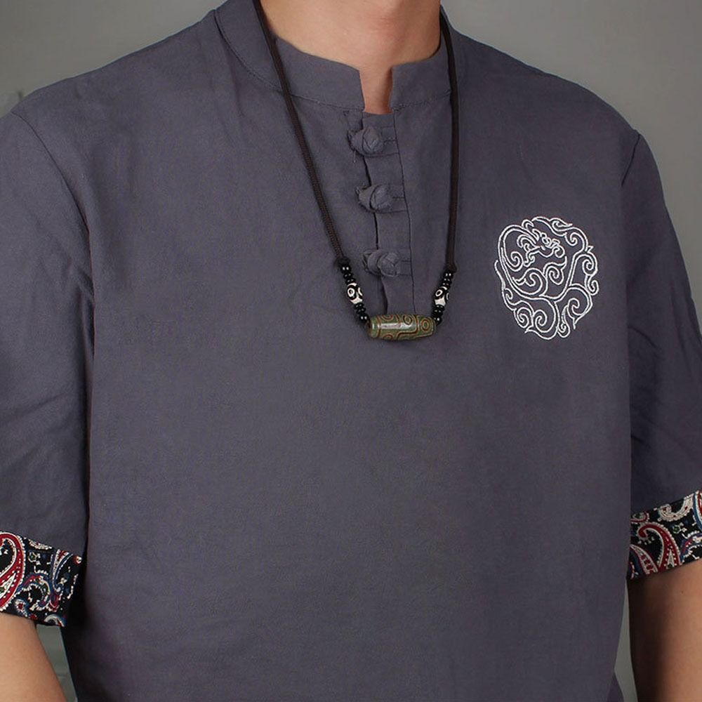 Boho Party Handmade Lucky Gift Buddhist Mala Wood Bead Nepal Necklace Pendant Necklace