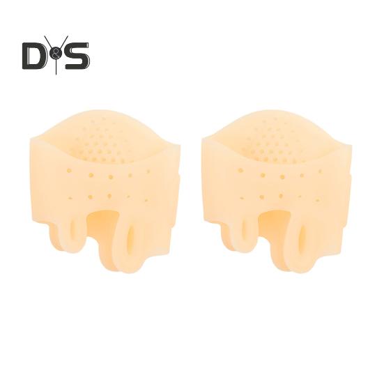 

1 пара разделителей пальцев ног эргономичная дышащая вентилируемая силиконовая прокладка для пальцев ног дышащая охлаждающая прокладка для пальцев ног светло-желтого