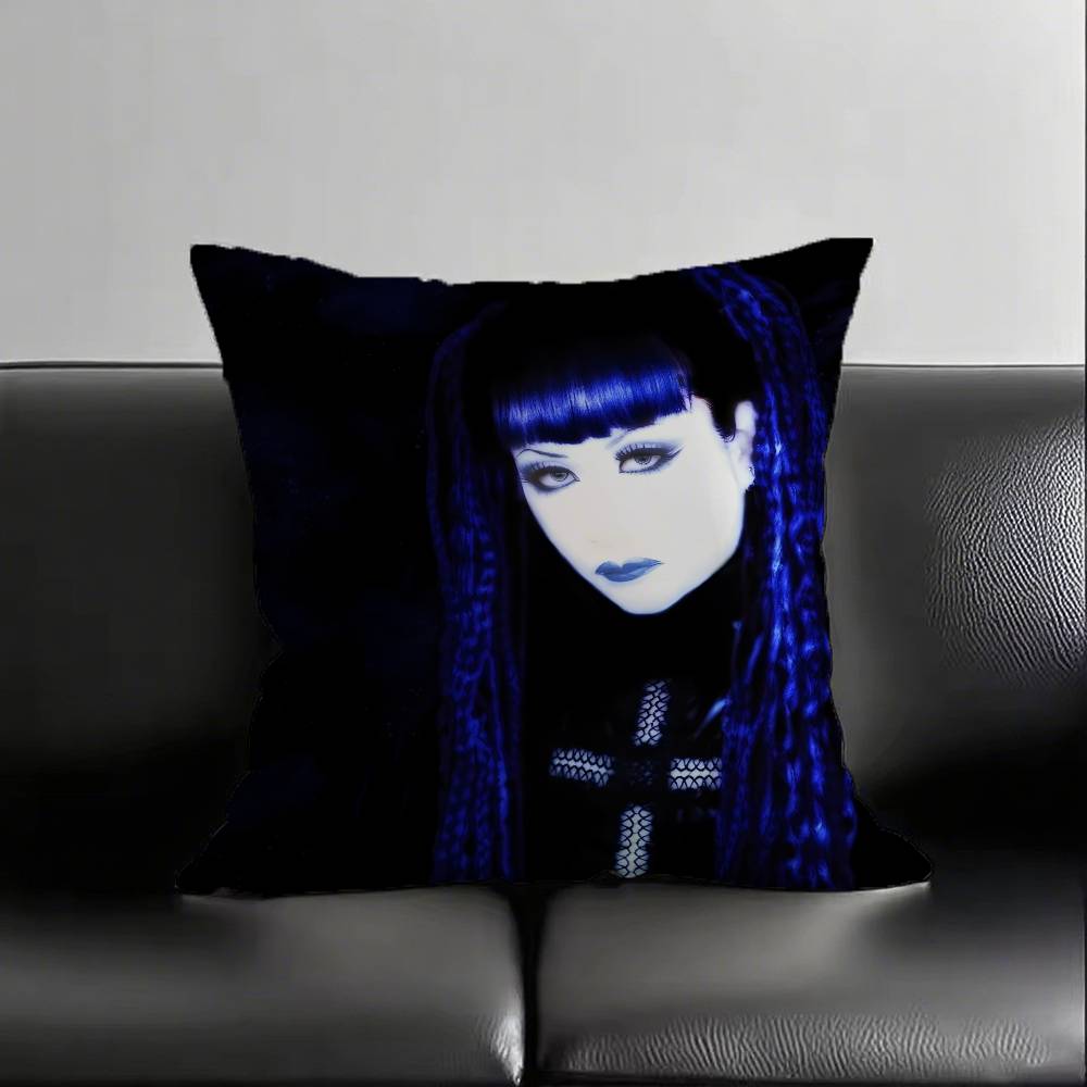 1 szt. Poszewka na poduszkę Rock Band Malice Mizer Moda Kwadratowa Poszewka Sypialnia Sofa Pokój Wystrój Wypoczynek