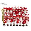 Customized Pendant Gifts Red And White Doll Hanging Pendants for Christmas Tree, Decorative Wooden Girls Holiday Home Decor Ornament, Seasonal