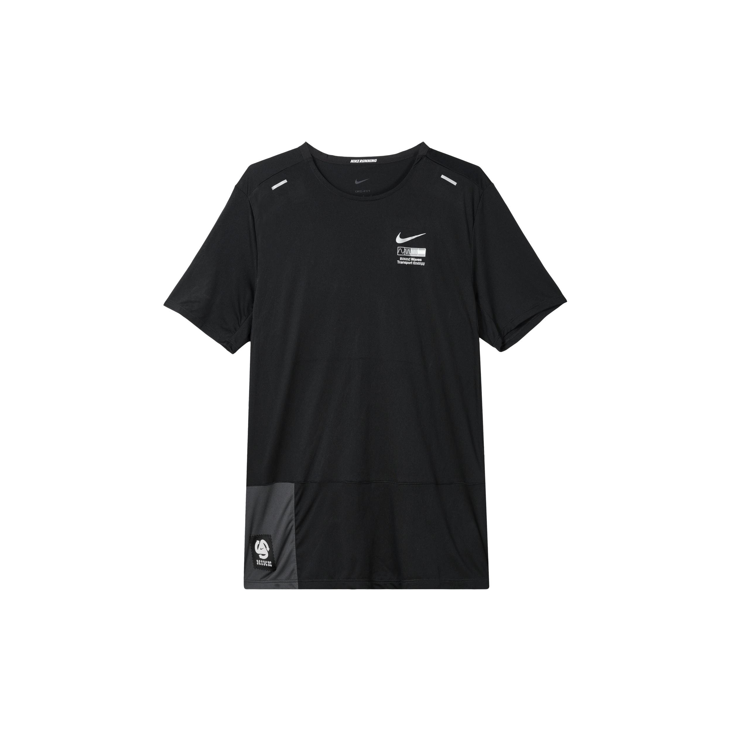 Men s Nike Solid Color Back Alphabet Printing Short Sleeve Black T-Shirt DM4666-010 XL