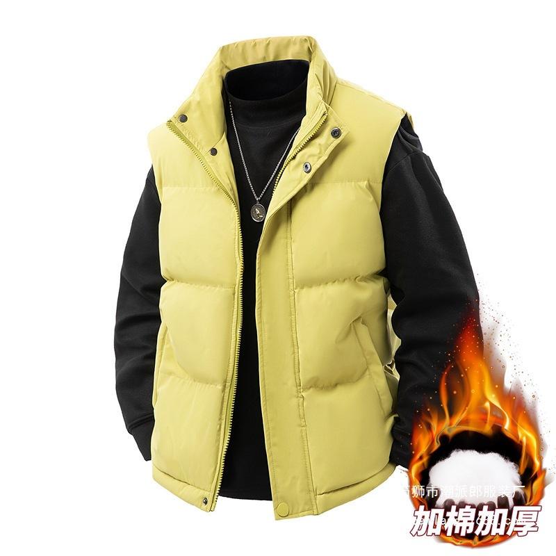 New autumn and winter vest men's vest thermal vest youth sleeveless sports jacket men's vest