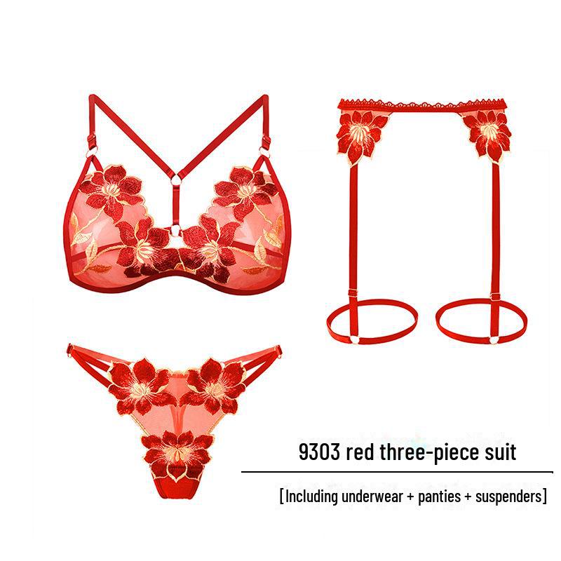 Large Sexy Lingerie Set: Tempting Thong with Pearl Massage & Open Crotch