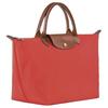 Longchamp Borsa Tote Le Pliage Originale Logo Goffrato Cerniera Tela Riciclata Media Donna Rosso Pomodoro 1623089P94