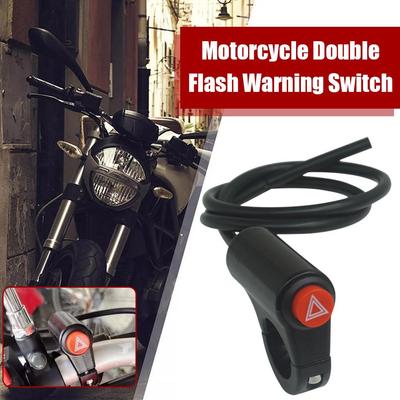 New Universal Aluminum Motorcycle Warning Light Switch Signal Motorcycle Button Double Switch Accessorie Emergency Warning E5A8