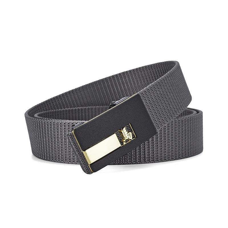 Zodiac Toothless Canvas Belt Simple Automatic Buckle Imitation Nylon Belt Casual Men'S Belt