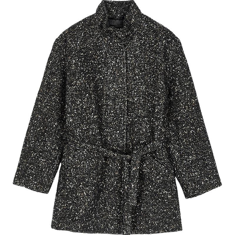 

JNBY 25 Winter Loose Stand Collar Wool Blend Coat XS