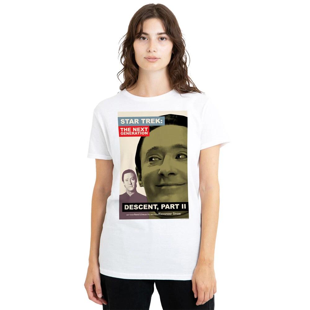 Star Trek TNG Season 7 Episode 1 Ladies T-Shirt S-2XL, White 3XL