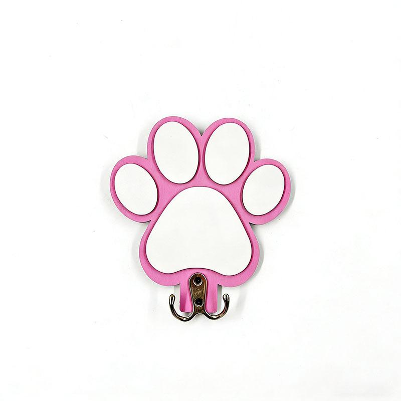 

Wooden Paw Print Hat Collar Clothes Hanger, Bedroom Bathroom Clothes Towel Hook, Suitable For Bedroom Wall Decoration