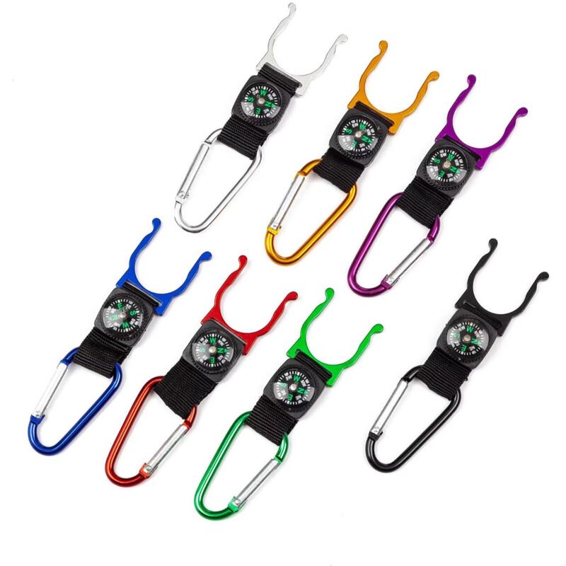 

Carabiner Bottle Holder with Compass (20-Pack)