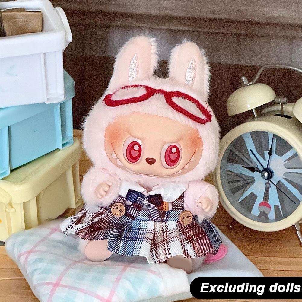 

Для 17см куклы Лабубу Одежда Модная одежда Платье Одежда для куклы Подходящий по цвету Комбинезон Аксессуары для кукол Милое украшение Маленькая одежда 03#