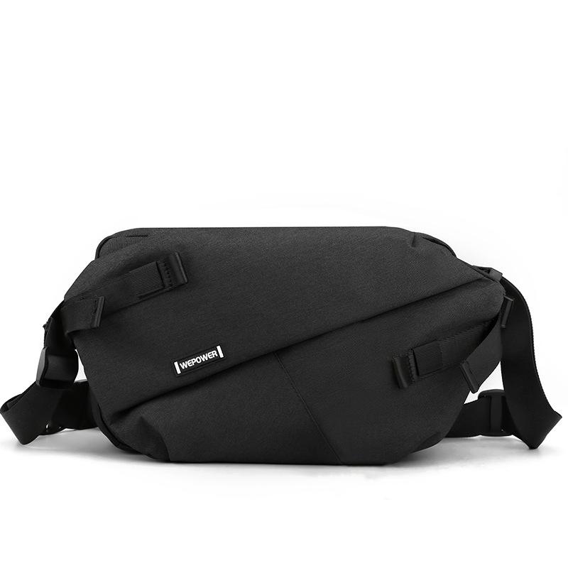 New Men's Crossbody Bag, Large Capacity Mailman Bag, Single Shoulder Men's Bag, Trendy Brand Chest Bag, Cycling Functional Bag