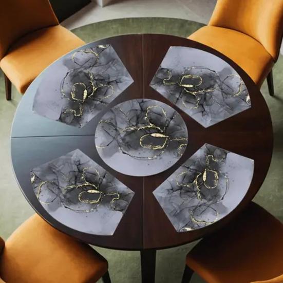 Saugfähige Tischsets Kieselgur-Tischsets Ölfest Hitzebeständig Moderne Tischsets für Esstisch Picknick Partygebrauch