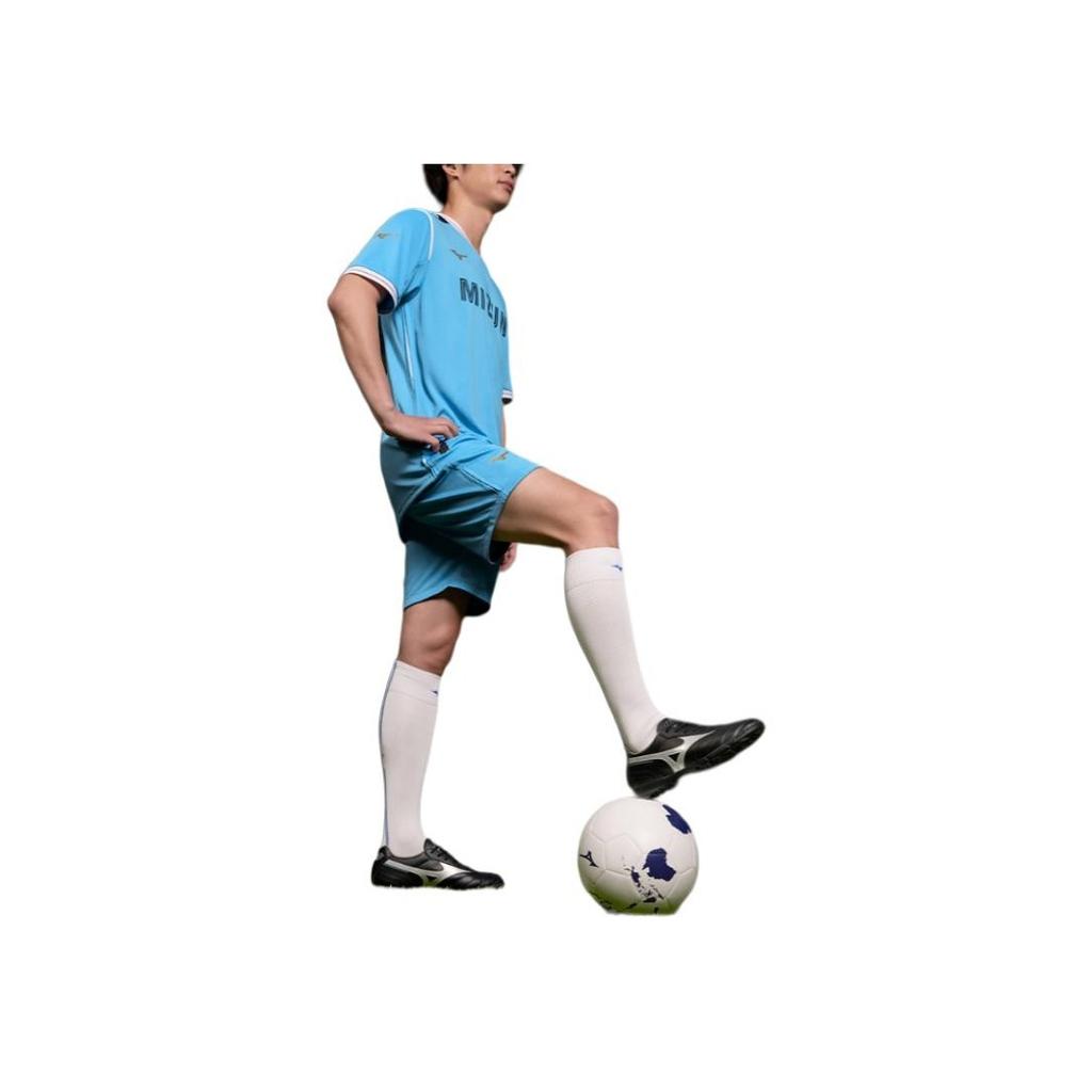 Mizuno Performance Series SS24 Comfortable Quick-Dry Versatile Short Sleeve Elastic Shorts Soccer Set Unisex Sets Victory-Blue P2CG46P2-96