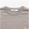 Maison Kitsune Km00501kt1036 H250 Chillax Fox Patch Mens Knit