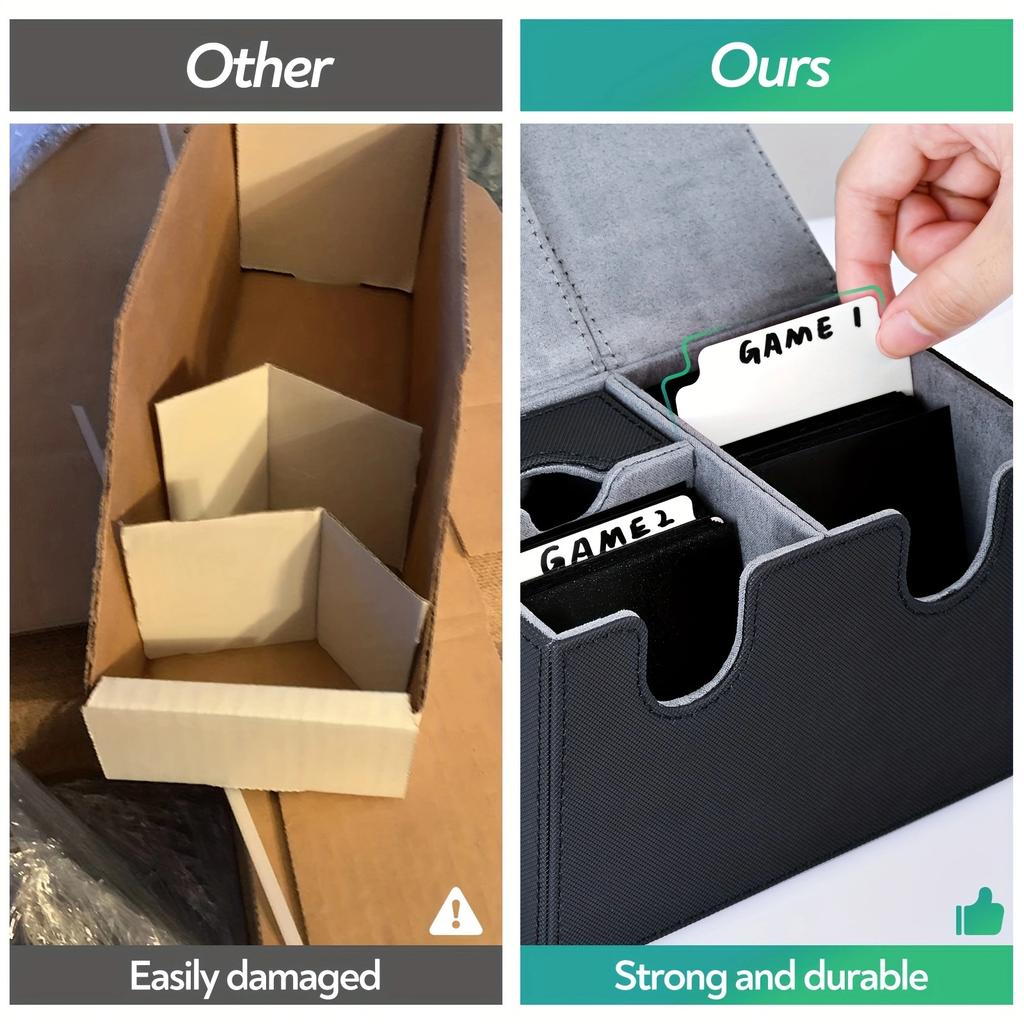 Trading Card Dividers for Storage Box, single color Card Dividers, 10/50 pcs Separator with Tabs,Fits for TCG,  3.76 x 2.75 Inch