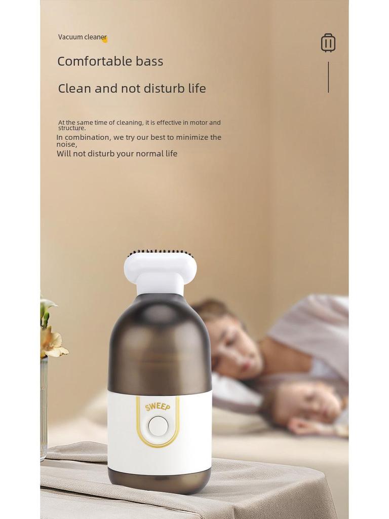 Keledi Wireless High-Power Mini Vacuum Cleaner for Desktop, Office, Home, and Car