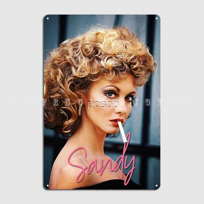 

Sandy Olsson Grease 70s Movie Poster Metal Plaque Club Home Wall Classic Plaques Tin Sign Posters 20x30cm