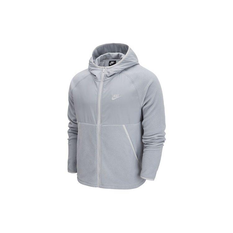 Nike Jackets Men's Light Gray Hooded Thickened Other DM1220-077