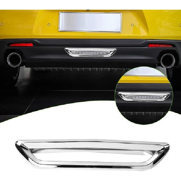 

Rear Bumper Fog Light Lamp Cover Trim Bezels For Chevrolet Camaro 2017+ Chrome