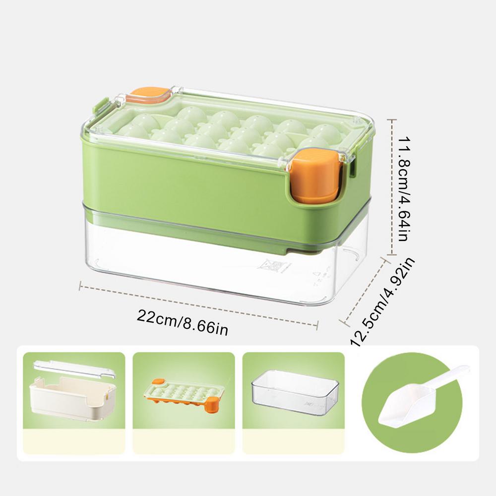 

Ice Tray With Lid And Bin Cold Drink Making Tools Ice Mold Tray For Home Bartenders Apartment RV Office Bar Club Summer Parties