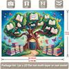 Welcome Back To School Classroom Tapestry Wall Hanging Kids Nursery Decor Art Education Book Tree Garland Print