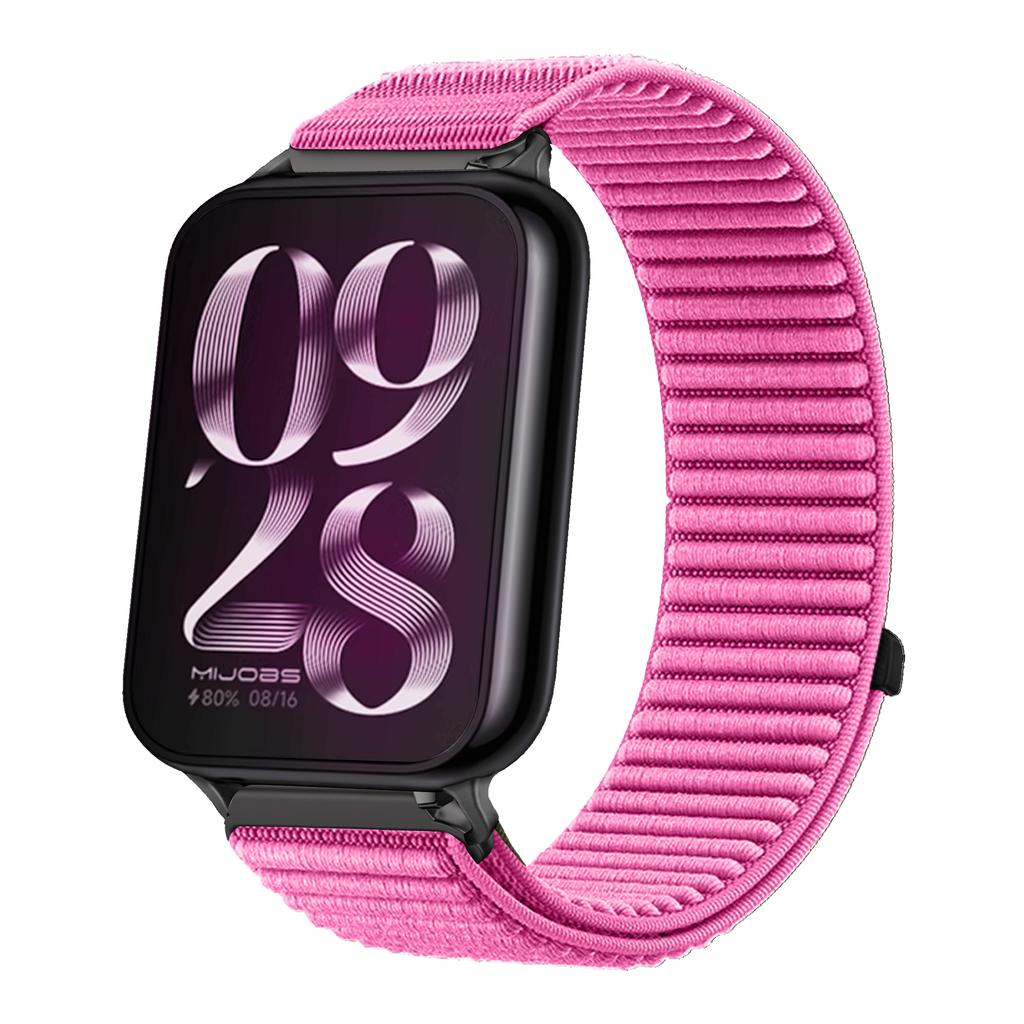 Sports Nylon Braided Loop Band for Xiaomi Mi Band 9 Pro 8 Pro Metal Head Breathable Bracelet Correa Redmi Watch 6 5 4 Wristband
