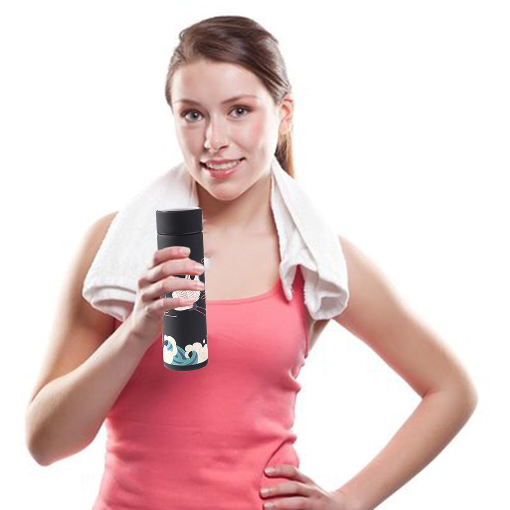 Smart Water Bottle Stainless Steel Vacuum Flask LCD Screen Temperature Display