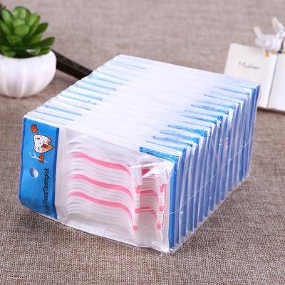 20/50Pcs Disposable Interdental Brush Dental Floss Pick Dental Floss Toothpicks Teeth Stick Tooth Cleaning