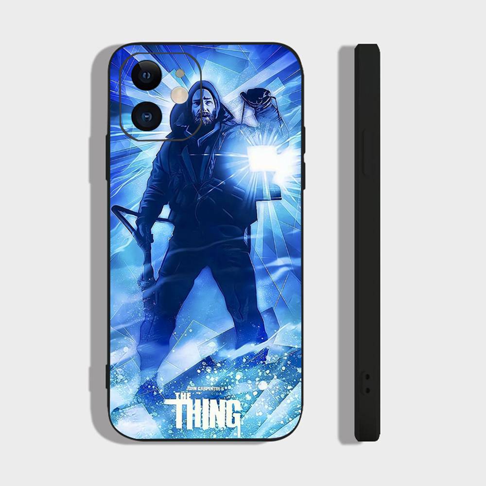 The T-Thing - John Carpenter Thriller Movie Phone Case For IPhone 17 Air 16 15 14 13 Pro Max 11 12 Black Silicone Cover