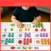 Mathematik Lernspielzeug Holz Zählen und Addition Subtraktion Pädagogisches Puzzle Für Vorschulkinder