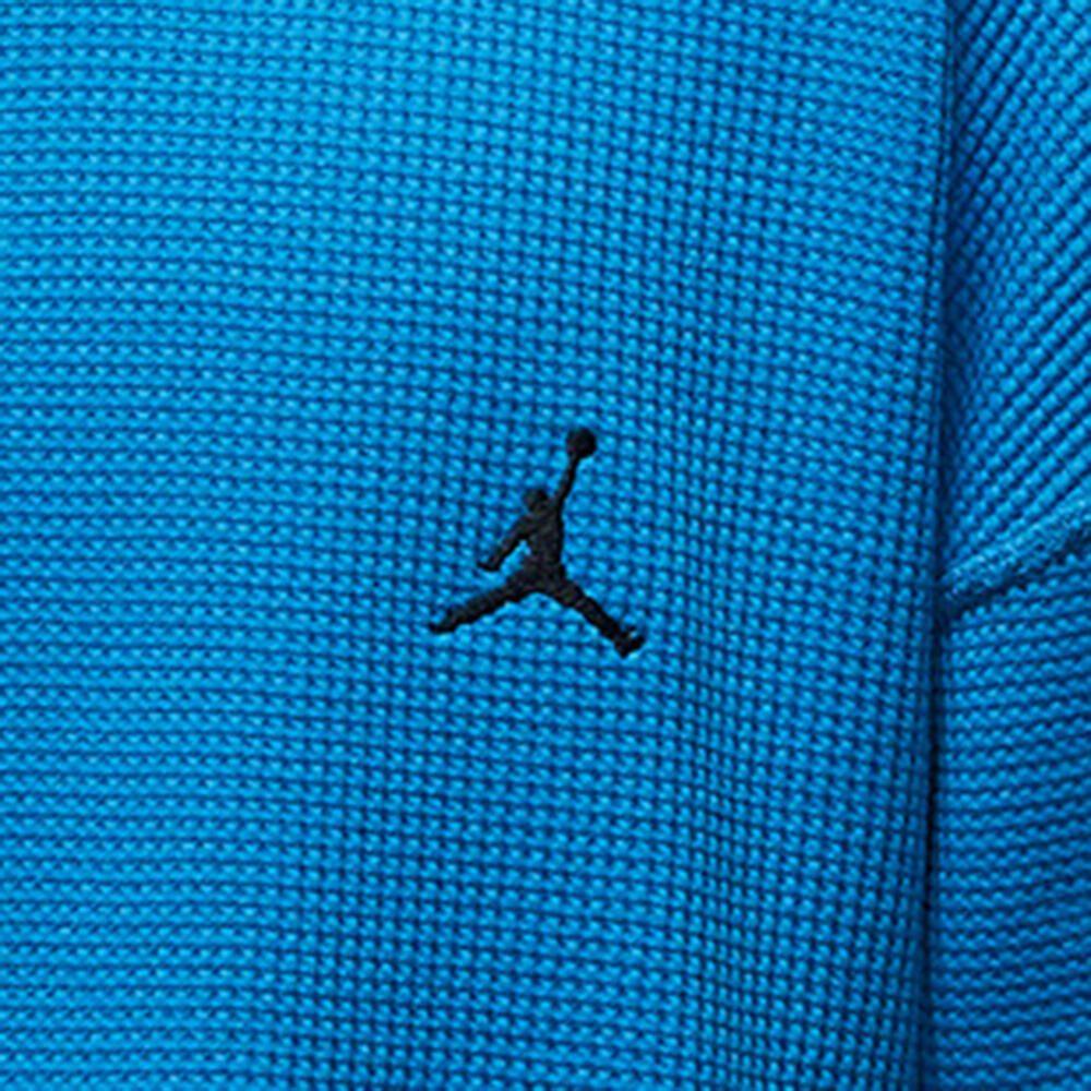 Jordan Flug T-Shirts Herren 435 Hell Photo Blau/Schwarz Rundhalsausschnitt Moderat IM6256-435