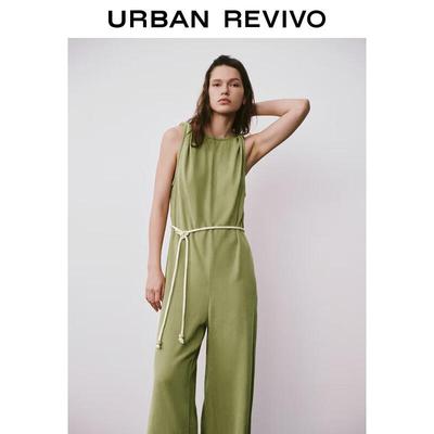UR Women's 2024 Summer Casual Back Zipper Jumpsuit